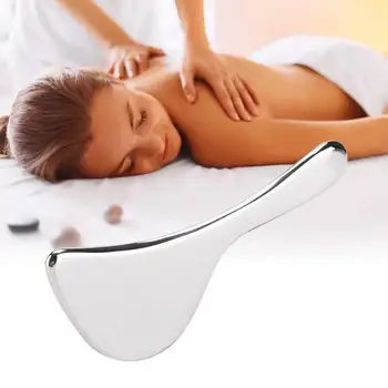 

Stainless Steel Scraping Board Body Acupuncture Massage Muscle Pain Relief Gua Sha Tool for Spa Home Body Relaxation Health Care