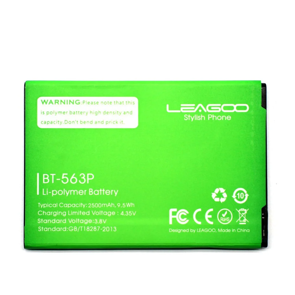 Новый высококачественный резервный аккумулятор 2500 мАч для смартфона Leagoo M5 PLUS BT563P