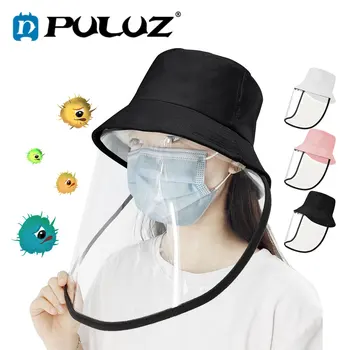 

PULUZ Mascarillas Anti Virus Anti Saliva Mascaras Splash Protection Safety Helmet Transparent Collapsible Transparent Hardhat