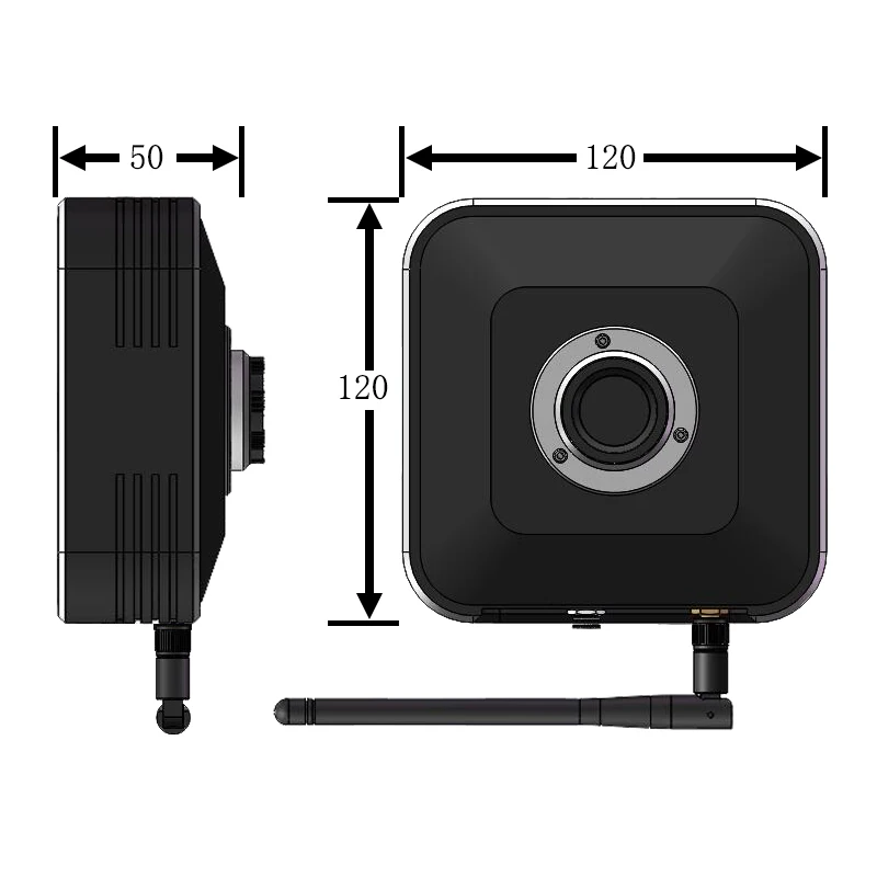 128 ГБ промышленная умная цифровая двойная cpu камера 4K Ultra HD UHD HDMI 5G WiFi USB 3,0 IP камера C креплением для видео микроскопа камера