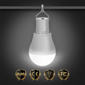 

LED Portable Solar Bulb USB LED Light 15W Camping LED Energy Lamp DC5V Outdoor Emergency Light For Garden Camping Tent Fishing