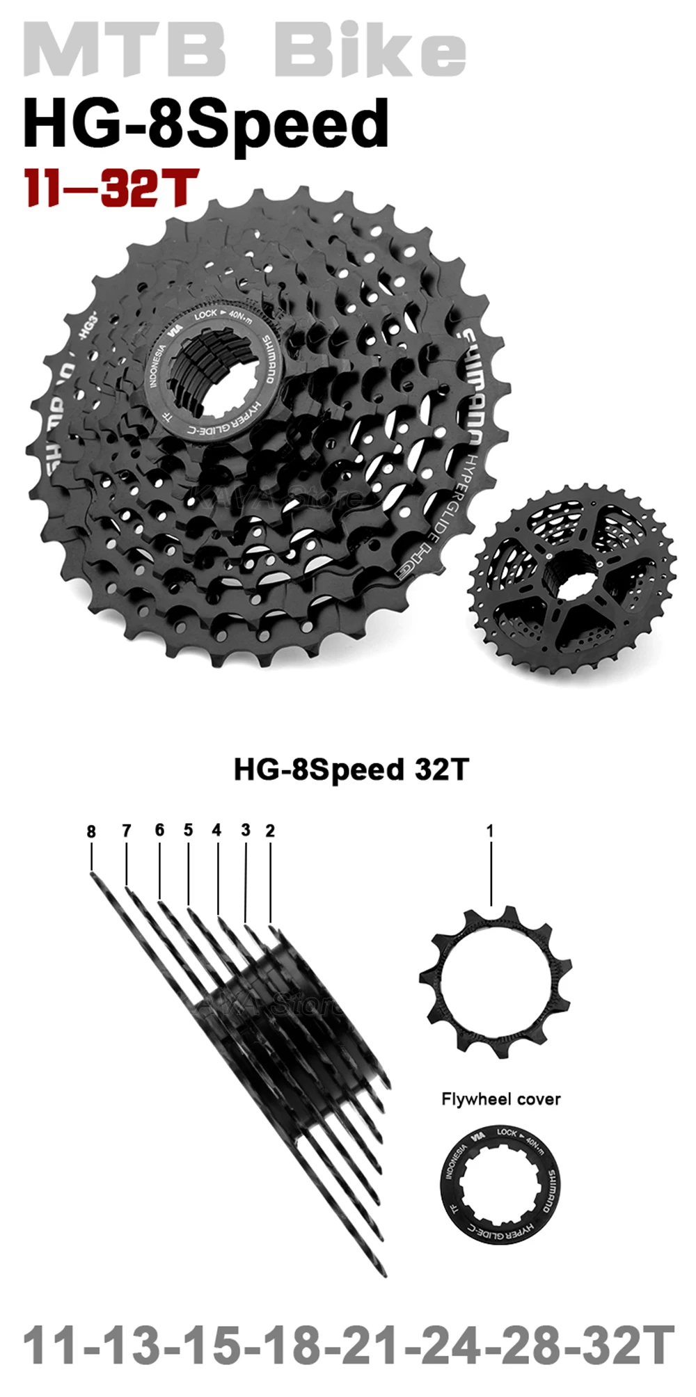 Dérailleur Arrière Shimano Altus 7/8 Vitesses - Longue Cage - Pour VTT/Vélo