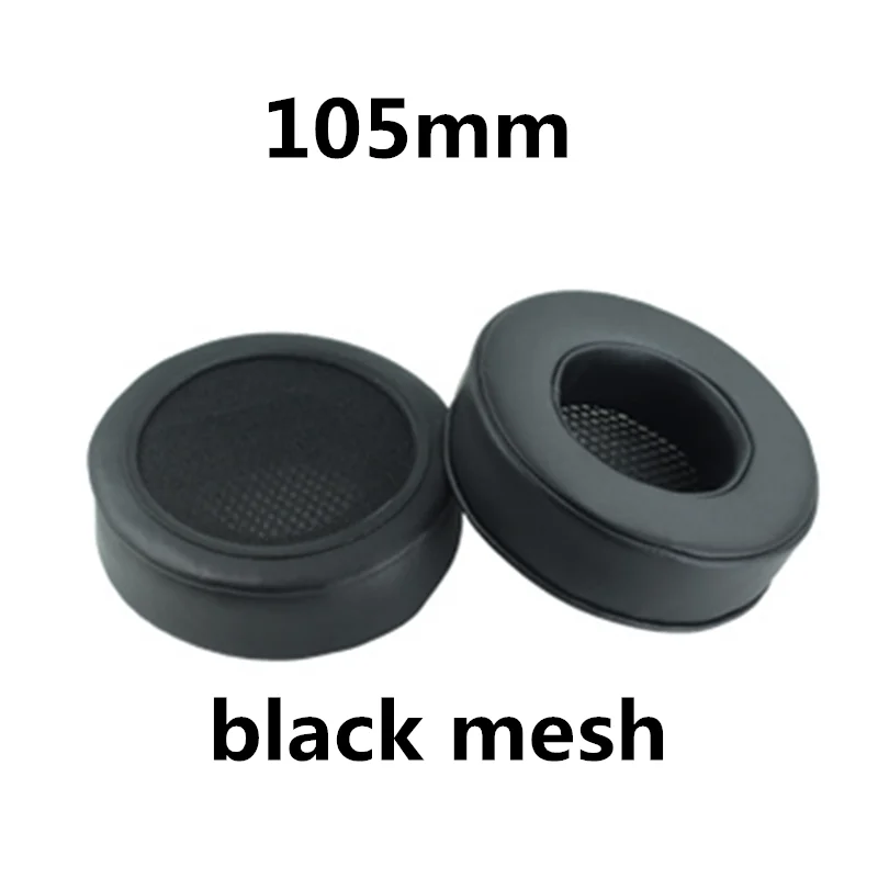 105 black Mesh Запасные части амбушюры с эффектом памяти, подушечки для наушников, черная Bblue красная сетчатая ткань 80 мм 85 мм 90 мм 95 мм 100 мм 105 - Цвет: 105 black Mesh