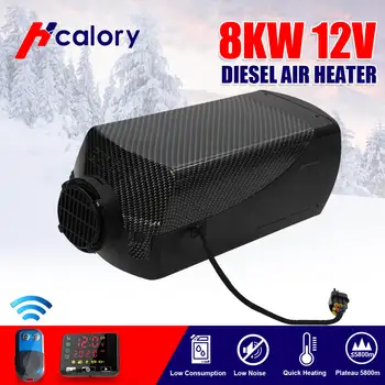 

Car heater 1-8KW adjustable 12V air diesel heater LCD display + remote control for RV boat trailer car