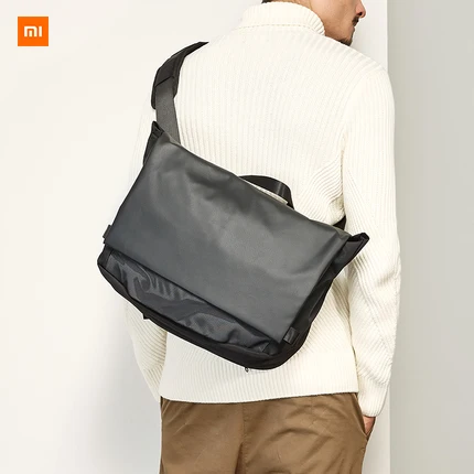 

New Xiaomi Mijia Youpin Men's waterproof one shoulder messenger bag Stylish and simple 10L backpack