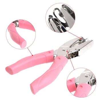 

Handheld Puncher Paper Hole Round Heart Star Shaped Drill Scrapbooking 6-8 Pages 50PE