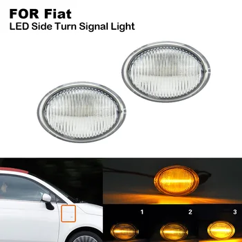 

2x Sequential Dynamic LED Side Marker Lights For Fiat 4S 500 MCA 63 500 USA 3P NUOVA 500 4U 500 ABARTH MCA MY2016