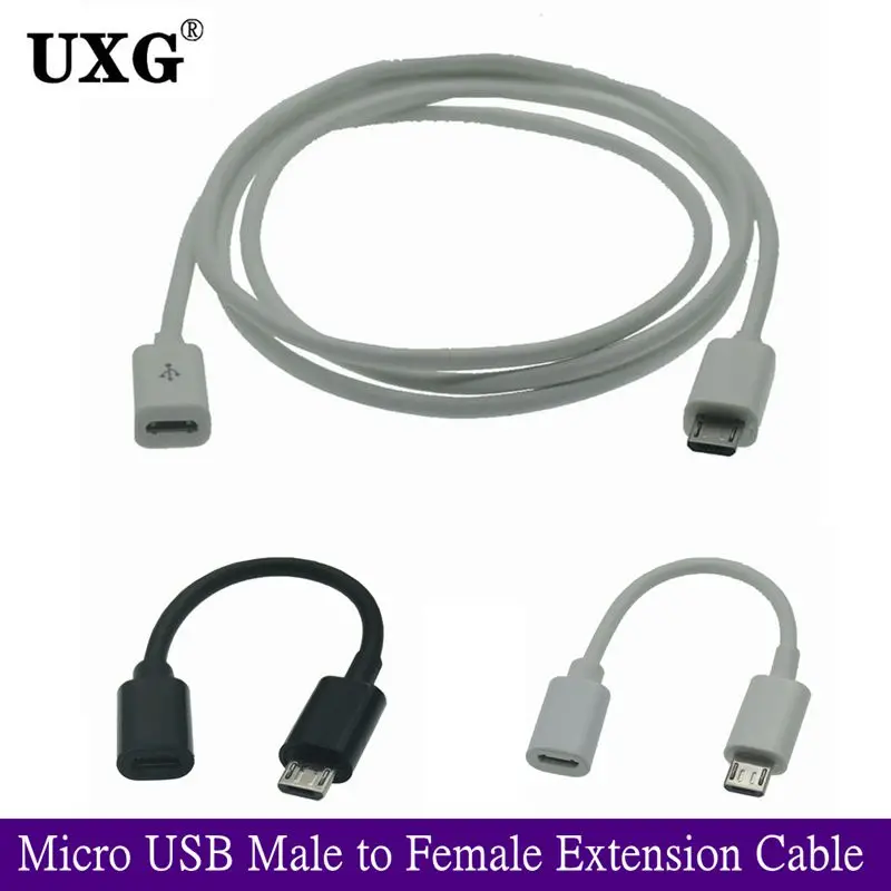 Кабель-удлинитель Micro USB (штекер)/USB 2 0 (гнездо) 5 контактов 10/25/1 5/2 м | Электроника