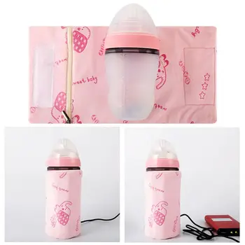 

USB Travel Baby Bottle Warmer Milk Heater Infant Nursing Bottle Heated Cover