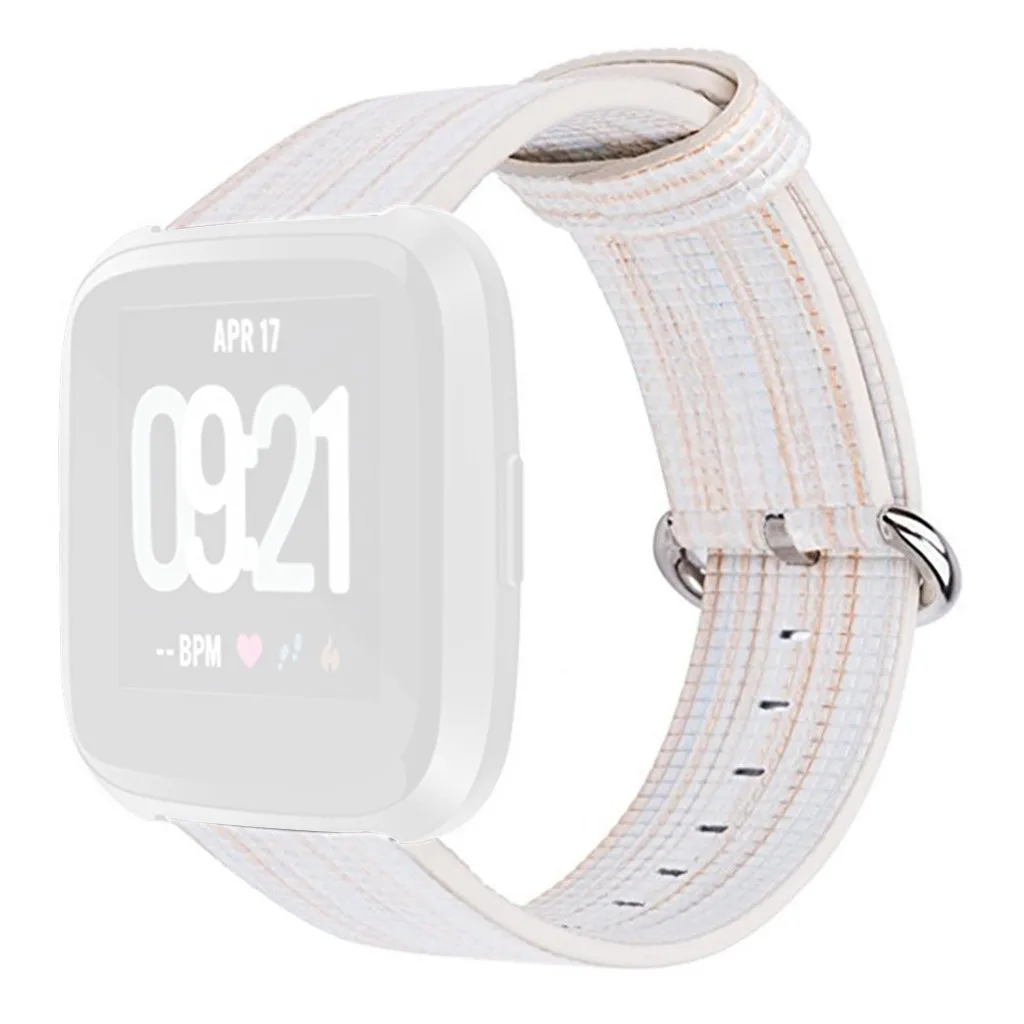 25# легкий кожаный ремешок ForFitbit Vers 2 ремешок на запястье браслет ремешок для Fitbit Vers 2 ремешок Регулируемая Замена