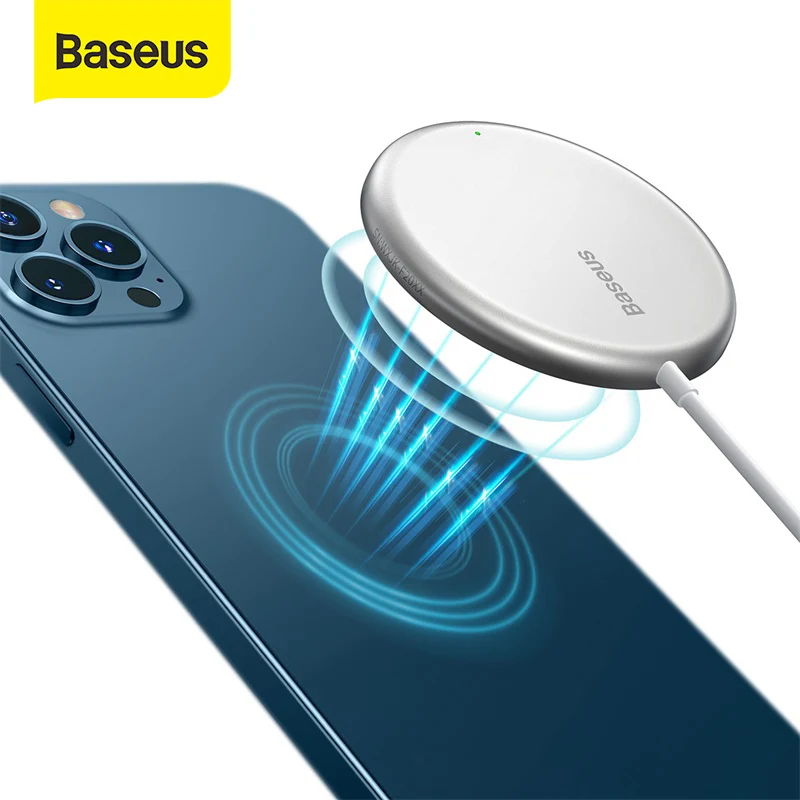 Baseus Magnetic Wireless Charger For iPhone 12 Pro Mini Charger With Type-C Cable Fast Charger For iPhone 12 Mini