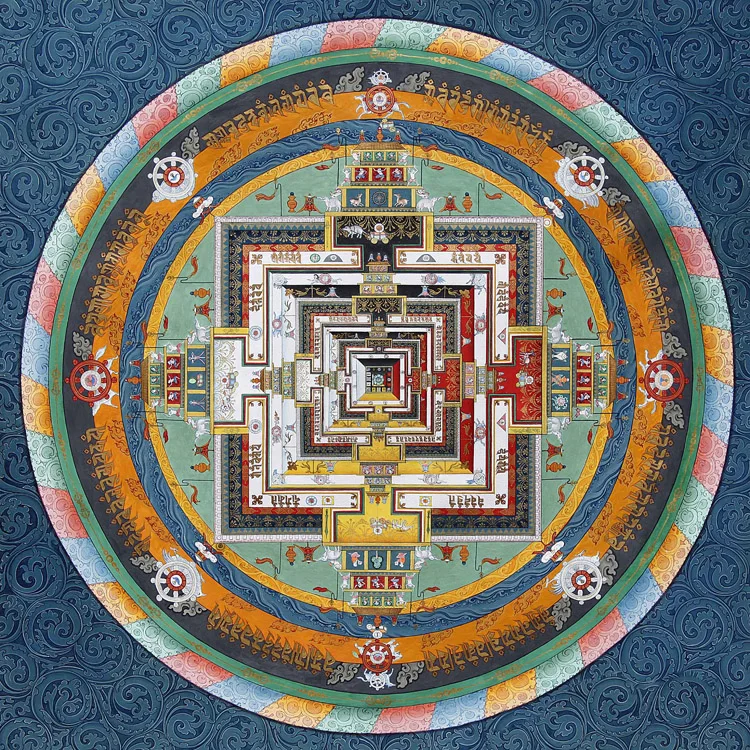 Rotating Four Seasons Garden quality Mandala Tancheng thangka 1000 pieces adult square puzzle 500 pieces