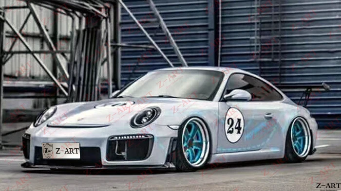 Z-ART 911 GT2 RS переднего бампера для Porsche 911 2005-2008 подтяжки лица переднего бампера для Porsche 997 911 ремонт переднего бампера