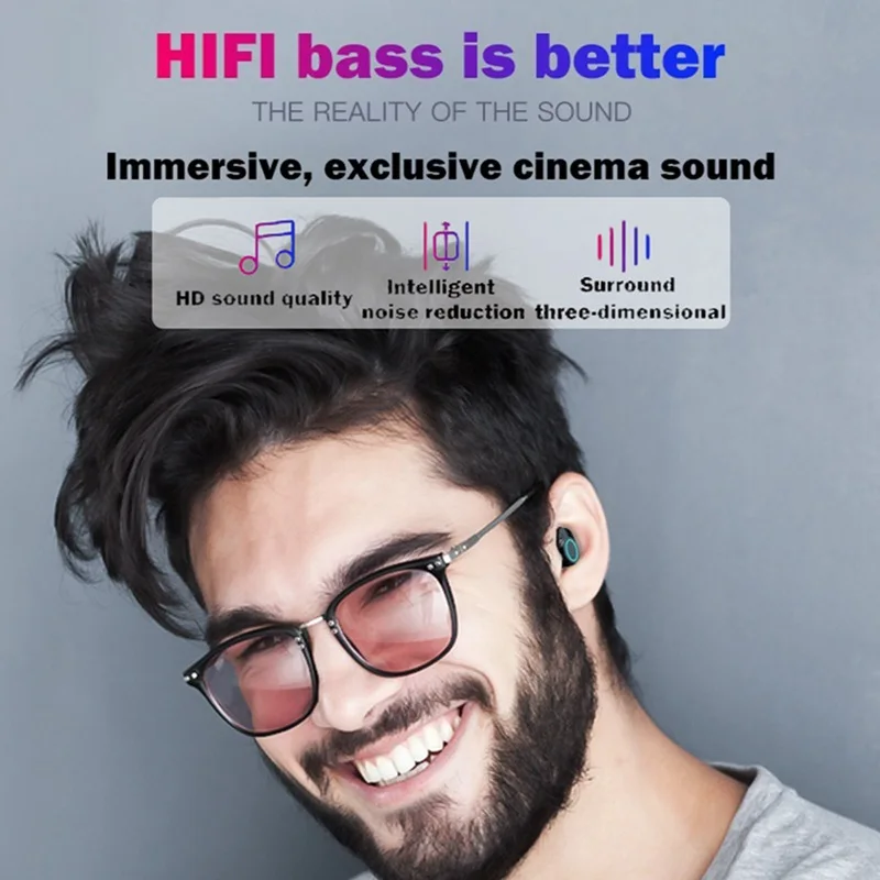 Мини X6 Bluetooth 5,0 сенсорное управление IPX6 водонепроницаемые Hi-Fi супербасы звук беспроводной быстрое подключение смарт-наушники всей системы