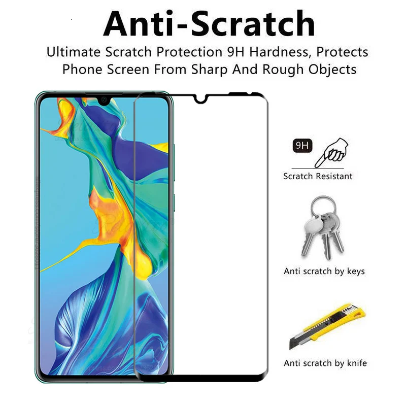3D Защитное стекло для huawei p30 Lite Полное покрытие закаленное стекло huawey p30 p20 pro светильник защита экрана p20 lite пленка