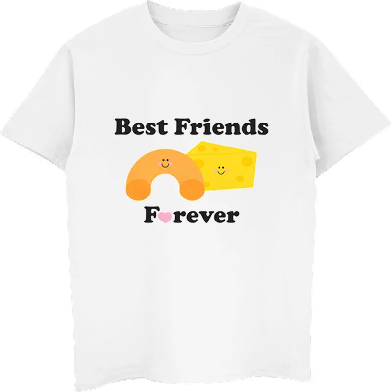 Футболка Best Friends Forever Мужская/Женская Повседневная милая рубашка в стиле