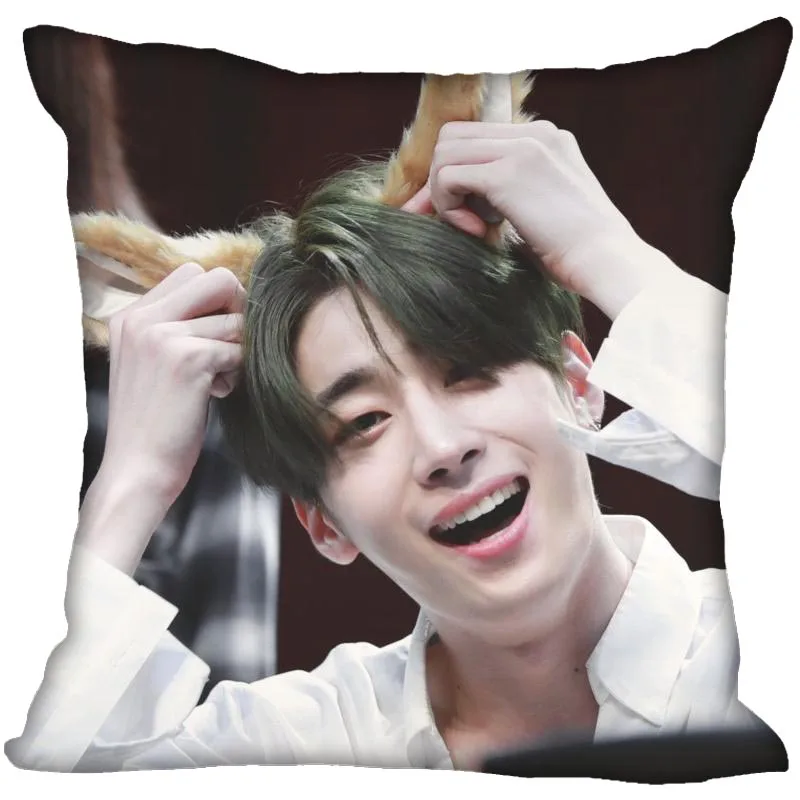 12 KPOP X1 печатная квадратная наволочка модное декоративное двустороннее атласное с узором Наволочка на заказ ваш подарок изображения - Цвет: 12