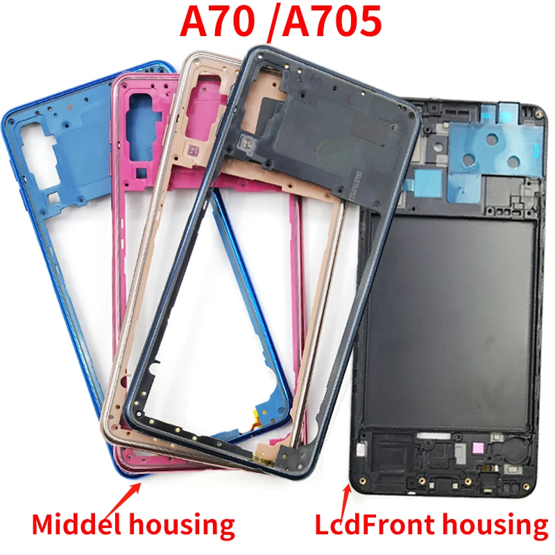 Передний корпус для Samsung A70 A705F ЖК рамка средняя задняя панель|Бамперы| |