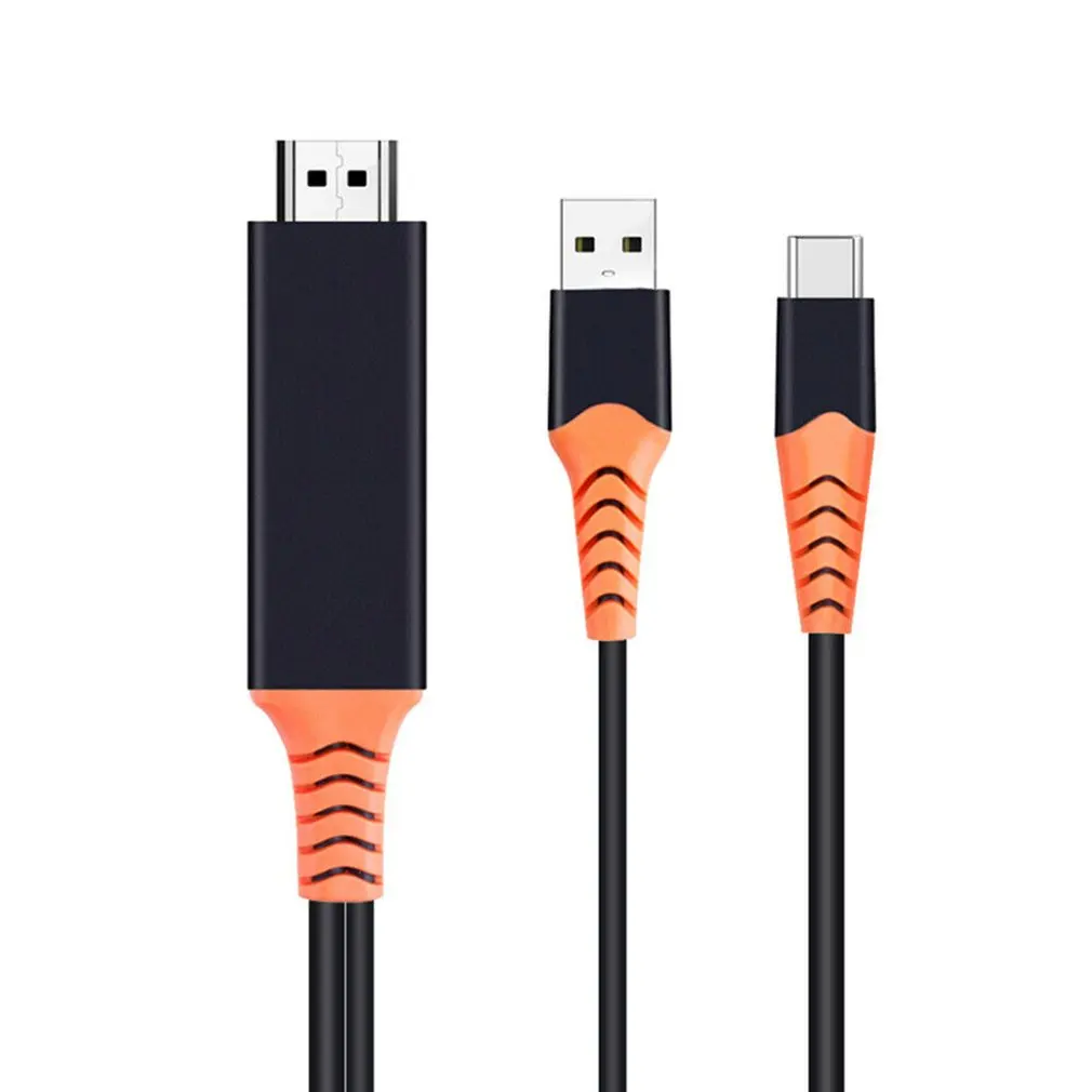 Usb type C к HDMI кабель телефон к HDMI ТВ зеркальное отображение 4 к 60 Гц Совместимость для samsung для MacBook Micro usb type C