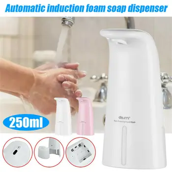 

250/350ML Automatic Liquid Foam Soap Dispenser Touchless Handsfree Liquid Kitchen Bathroom USB charging Version free wall mount
