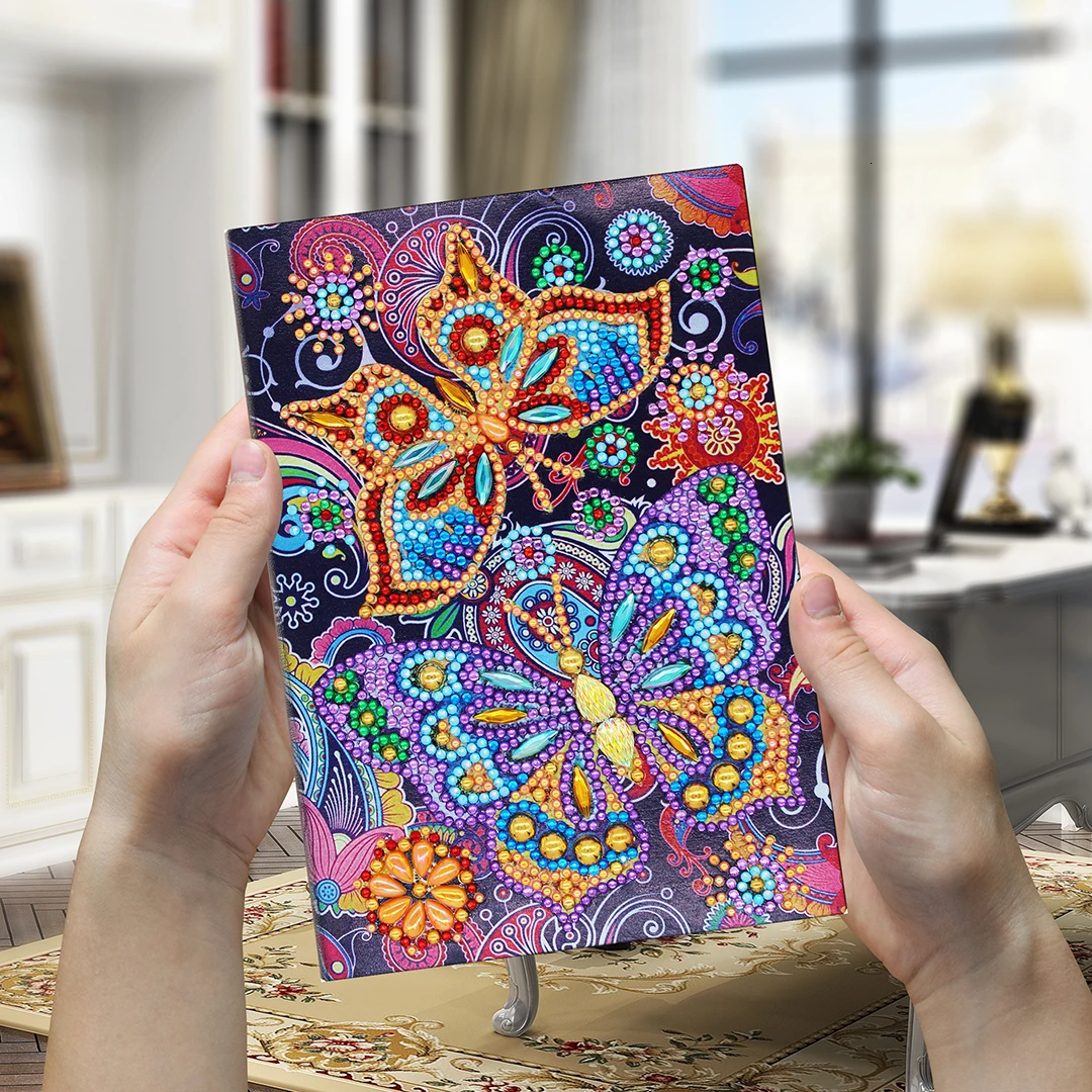 AZQSD, специальная форма, A5, блокнот, 5D, алмазная живопись, Бабочка, вышивка, животные, стразы, подарок, домашний декор
