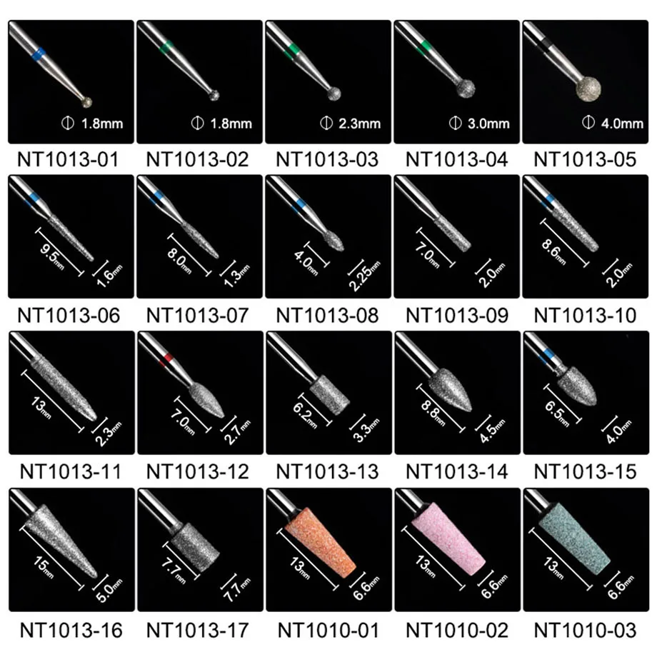 ROSALIND Electric Manicure Grinding Nail Drill Bit Machine Accessories Nail Art Tool Nail Files Nail Drill Bit For Pedicure Nail