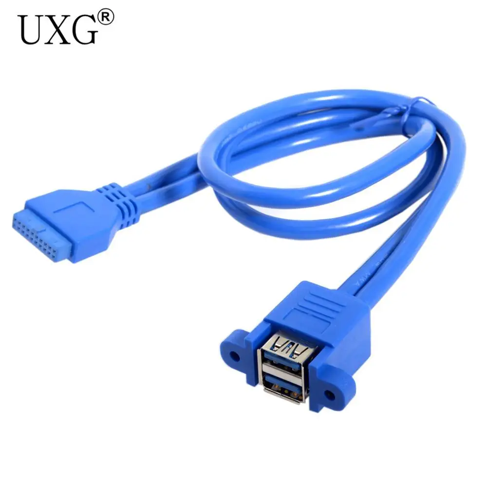 Штабелируемый USB 3 0 гнездовой тип панели к материнской плате 20Pin соединительный