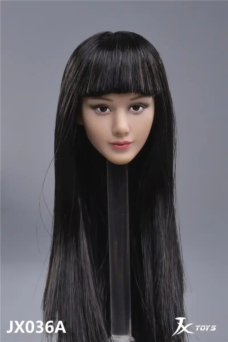 Jxtoys 036 4 Pricheski Masshtab 1 6 Dlya Aziatskih Zhenshin Krasota Dlinnye Volosy Golova Rezba Krasota Golovnaya Igra F12 Inkapsulyaciya Telo Devushki Aliekspress