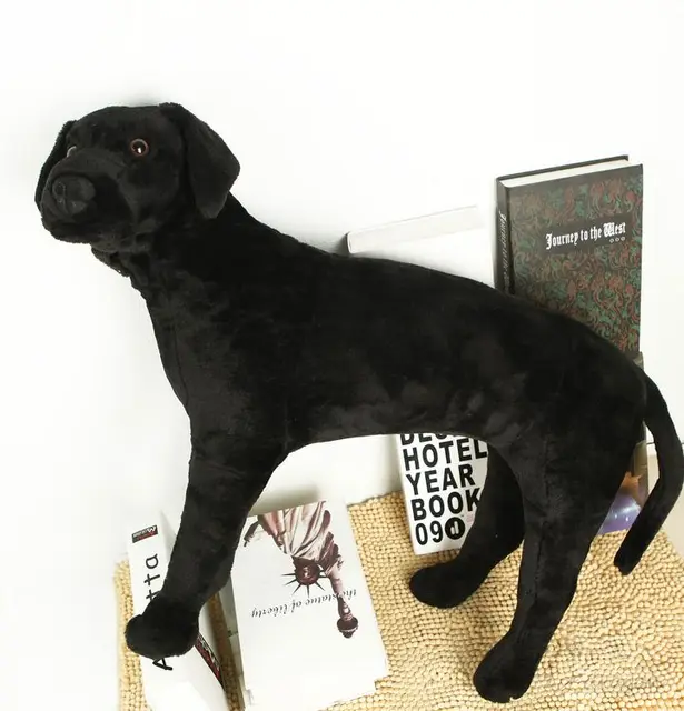 Dorimytrader Big Quality Simulation Animal Labrador Retriever Stuffed Toy Soft Plush Dog Doll Great Kid Gift 24inch 60cm DY60299