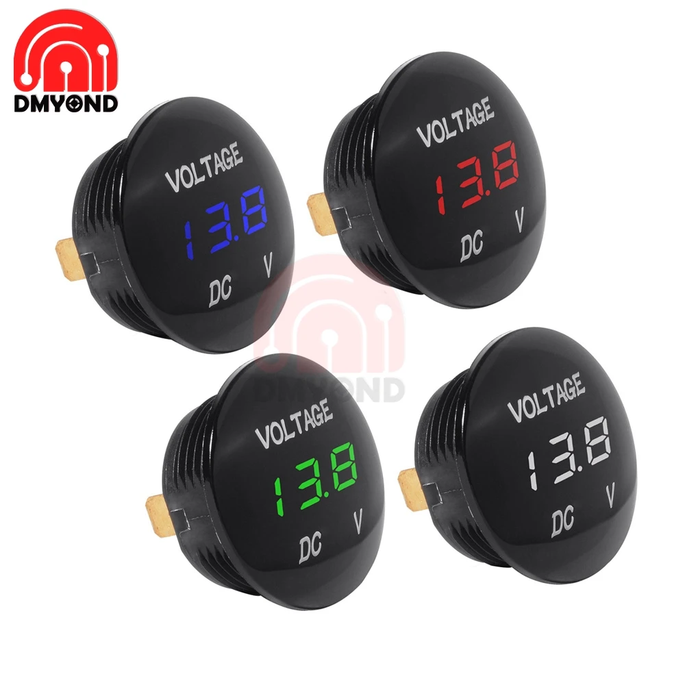 

Waterproof DC 5V-48V Car Motorcycle LED Panel Digital Volt Voltage Meter Display Voltmeter 12V 24V 36V