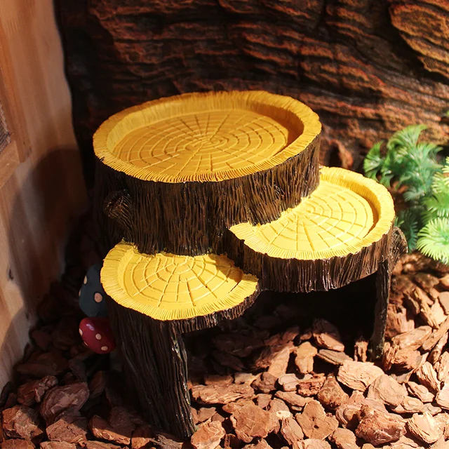 Resin Turtle Reptile Hide Cave Reptiles Avoiding Caves Simulation Tree Bark Amphibians Landscape Lizard Feeding Box Decoration 5