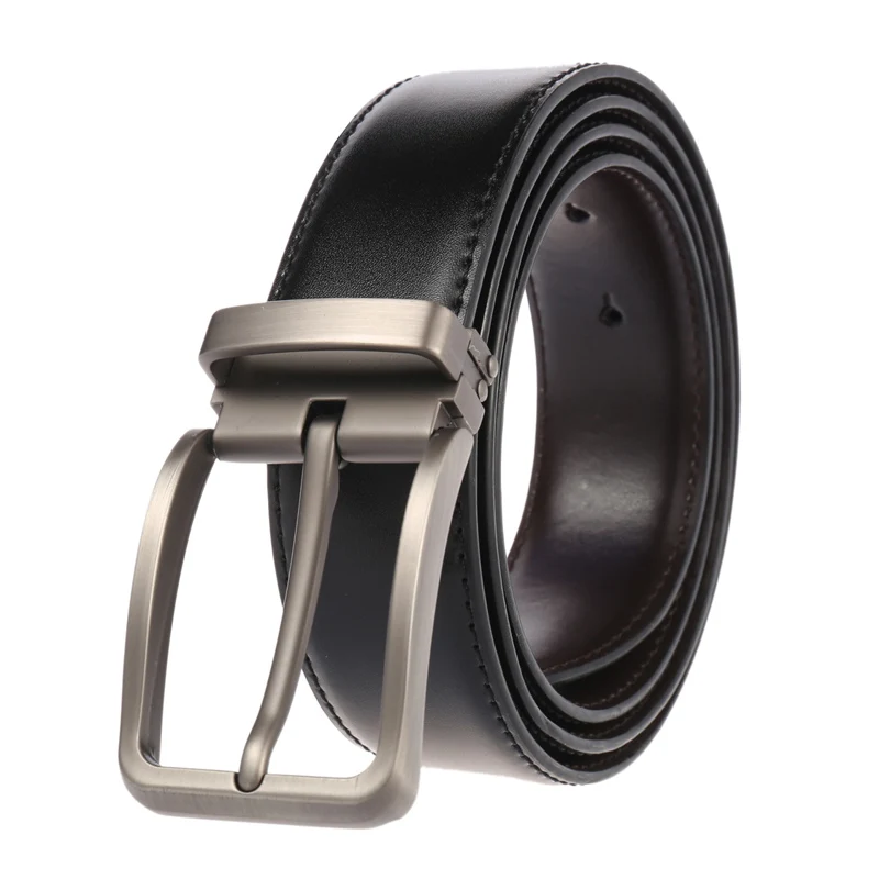 Silver buckle Black Мужской кожаный ремень medyla, мужские ремни с пряжкой из натуральной коровьей кожи 130 см, высокое качество, мужской ремень s cinturones hombre - Цвет: Silver buckle Black