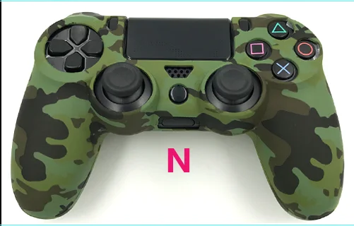 N Силиконовый гелевый мягкий резиновый защитный чехол для Playstation 4 dualshock 4 PS4 Pro Slim контроллер - Цвет: N
