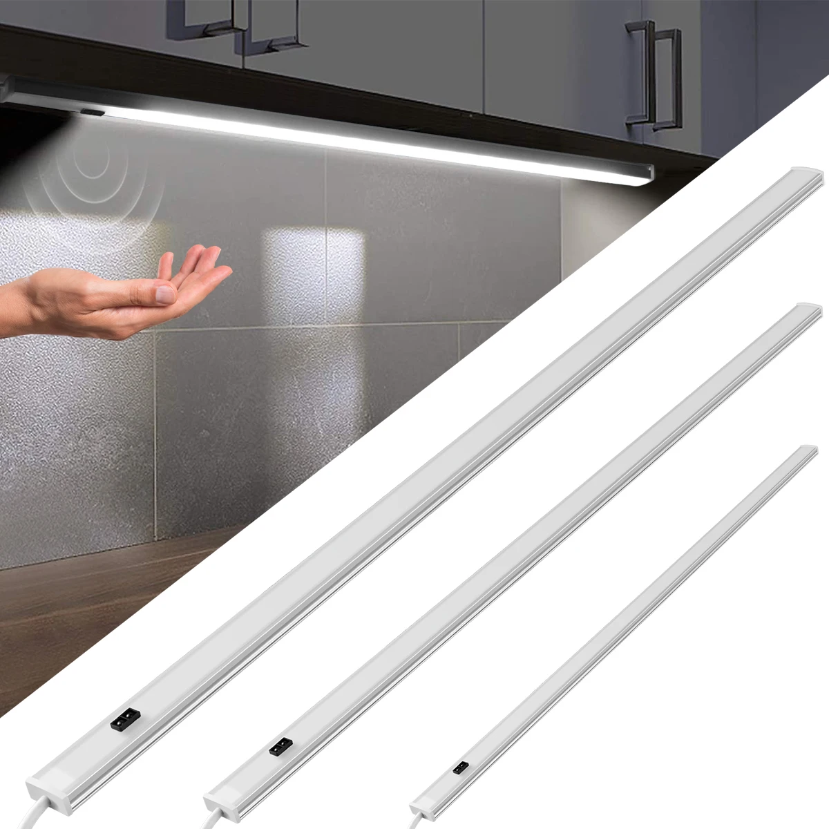 Acheter 50CM LED barre lumineuse de cuisine main balayage lumiere