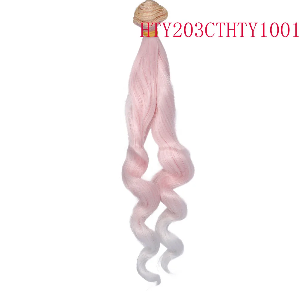 Russian DIY Doll Hair 25cm High Temperature Curly Hair for 1/3 1/4 1/6 BJD DIY Wavy Doll Hair Tree