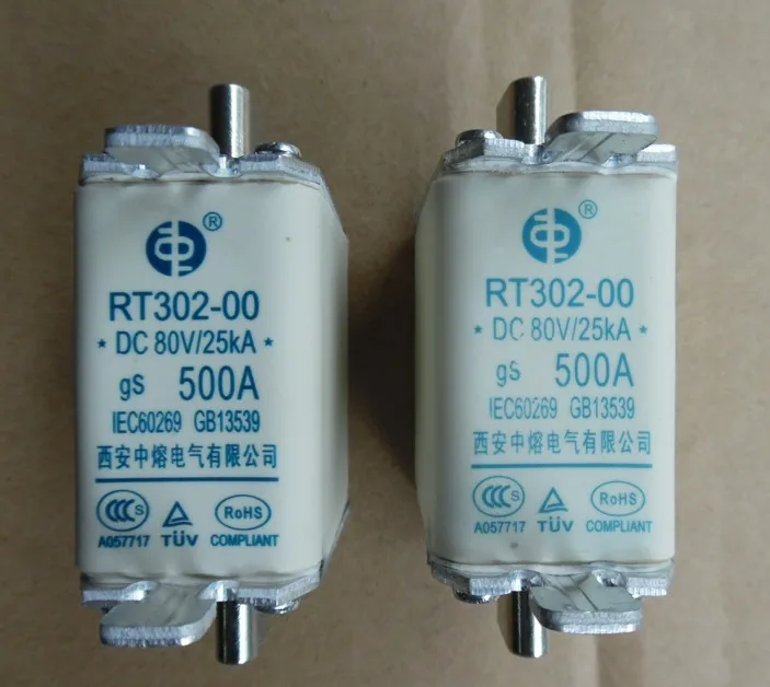 Предохранители: RT302-00 500A 80VDC gS/RT302-00 63A 80VDC/RT302-00 63A 80VDC gs