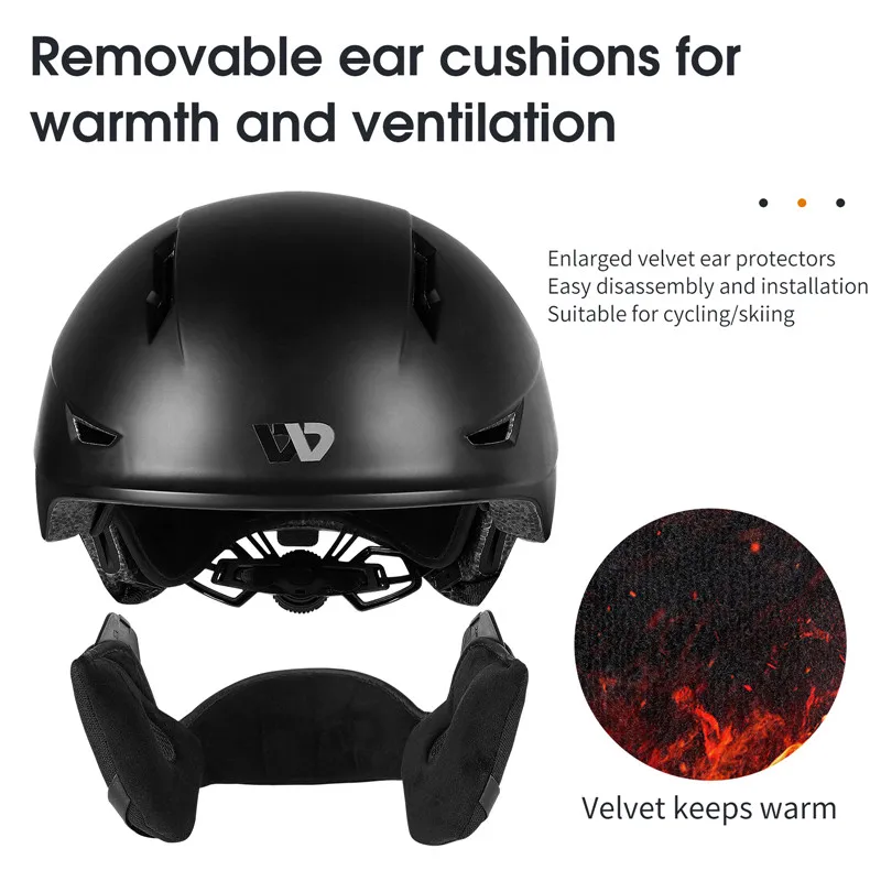 WEST BIKING Winter Cycling Helmet Plus 