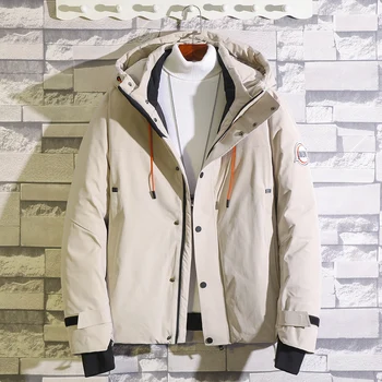 

Down Coat Men's 2020 winter Loose Casual Hoodies jacket Homme Fashion Solid Thick Men Clothing Male Harajuku Parkas Overcoat Hot