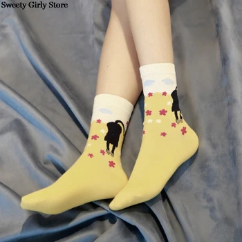 

2 Pairs Cartoon Printing Socks Women Lovely Ankle Sock Soft Comfortable Cotton Short Socks Breathable Cute Footwear Fashion