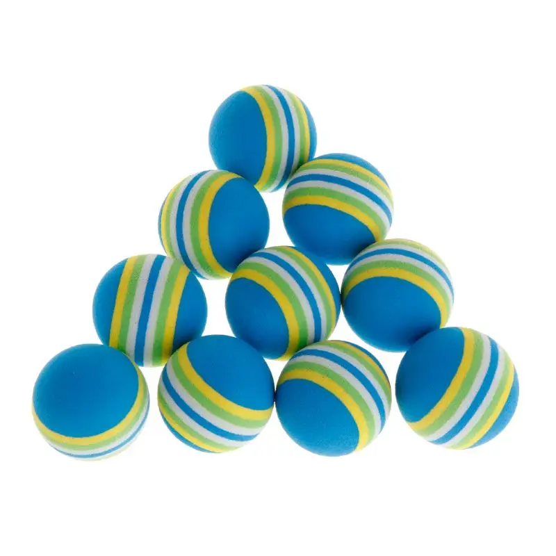 10 unids/set Arco Iris pelota juguetes para mascotas EVA suave gato de perro cachorro gatito jugar divertido colorido regalos de masticar las mascotas productos