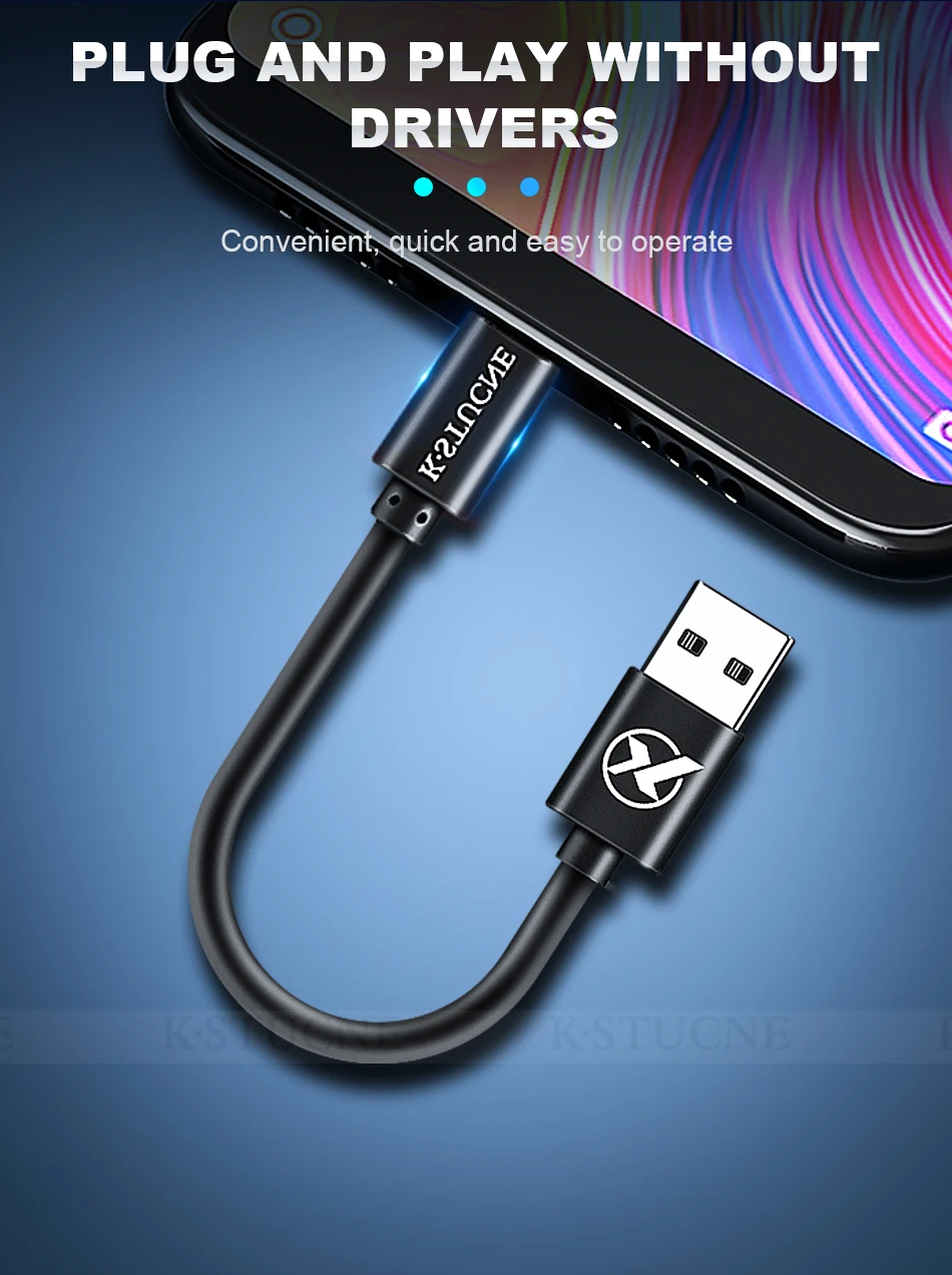 Usb type-C кабель 20 см короткий кабель передачи данных для быстрой зарядки для samsung S9 S8 Plus USB-C провод для huawei Xiao mi 8 mi 9 зарядный кабель