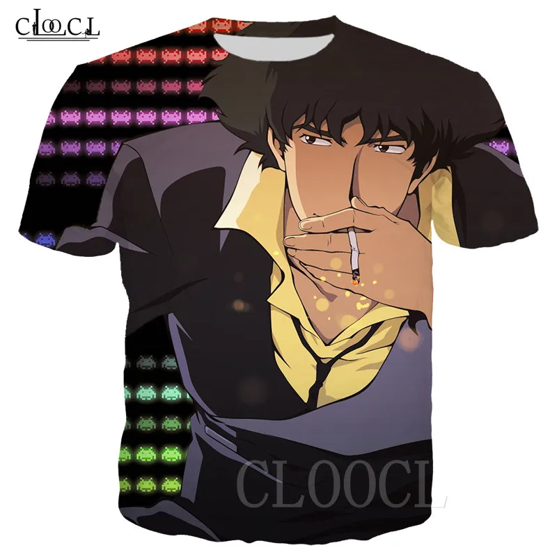 Футболка Мужская/женская с 3D принтом Свитшот в стиле аниме Cowboy Bebop летняя модная