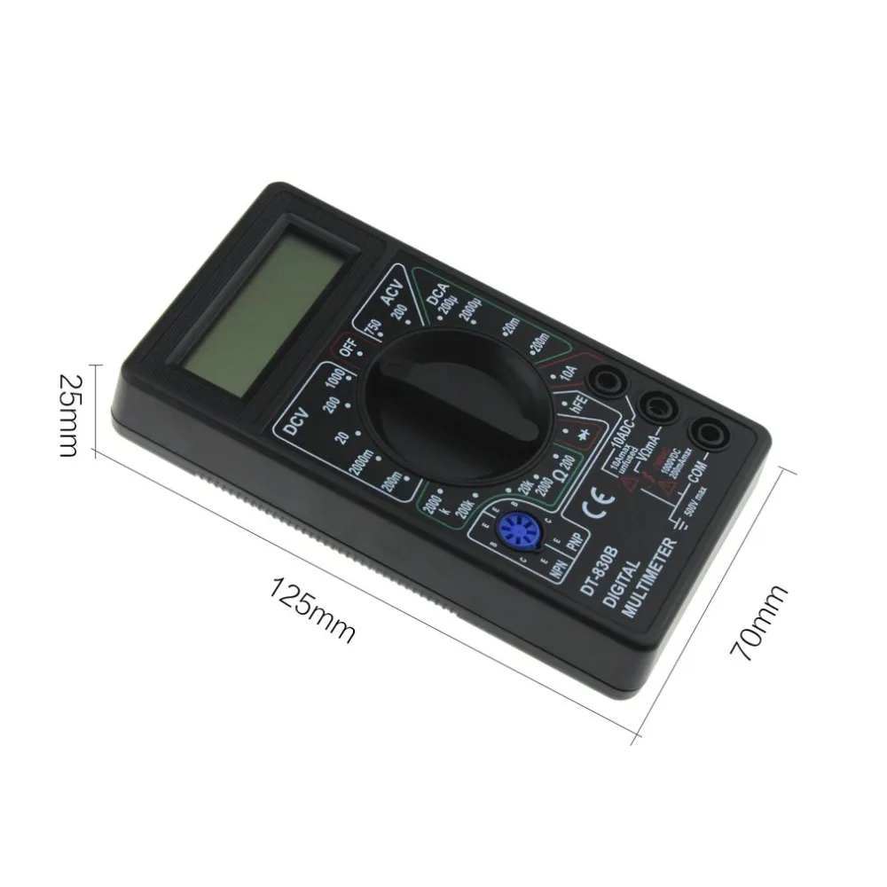 Карманный цифровой мультиметр DT-830B мини 1999 переменного/постоянного тока AC/dс, Amp Вольт Омметр Амперметр Вольтметр мультиметра