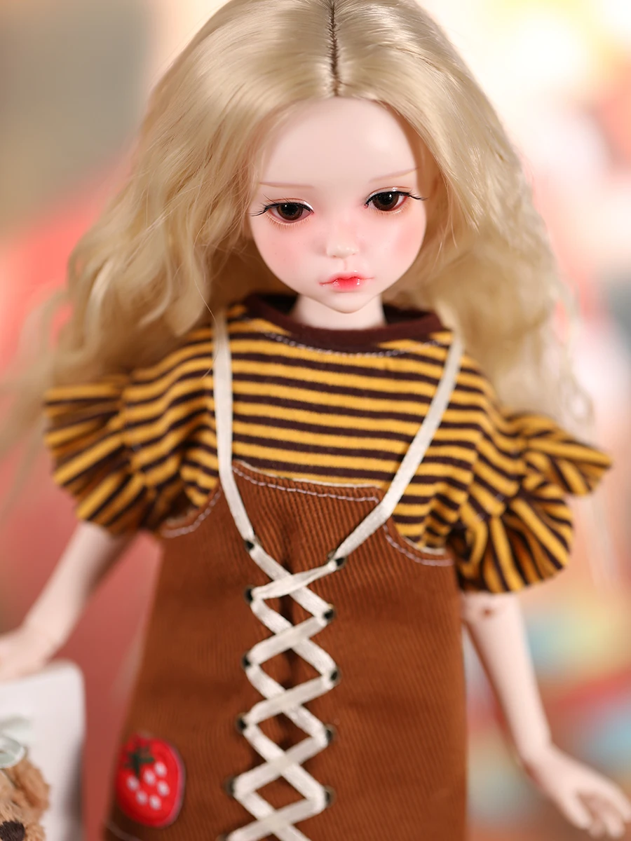 BJD Кукла SD 1/6 Куклы Лонни юбка в полоску с оборками совместных куклы подвижные Реалистичная кукла подарок на год