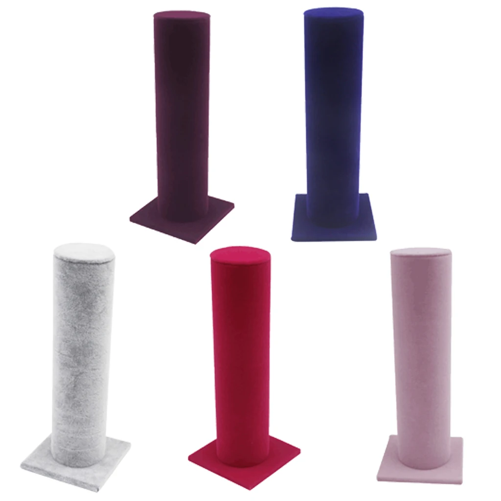 hair tie shop holder Velvet Vertical Jewelry Bracelet Display Stand Bangle T-Bar Display Holder headwear display stand 