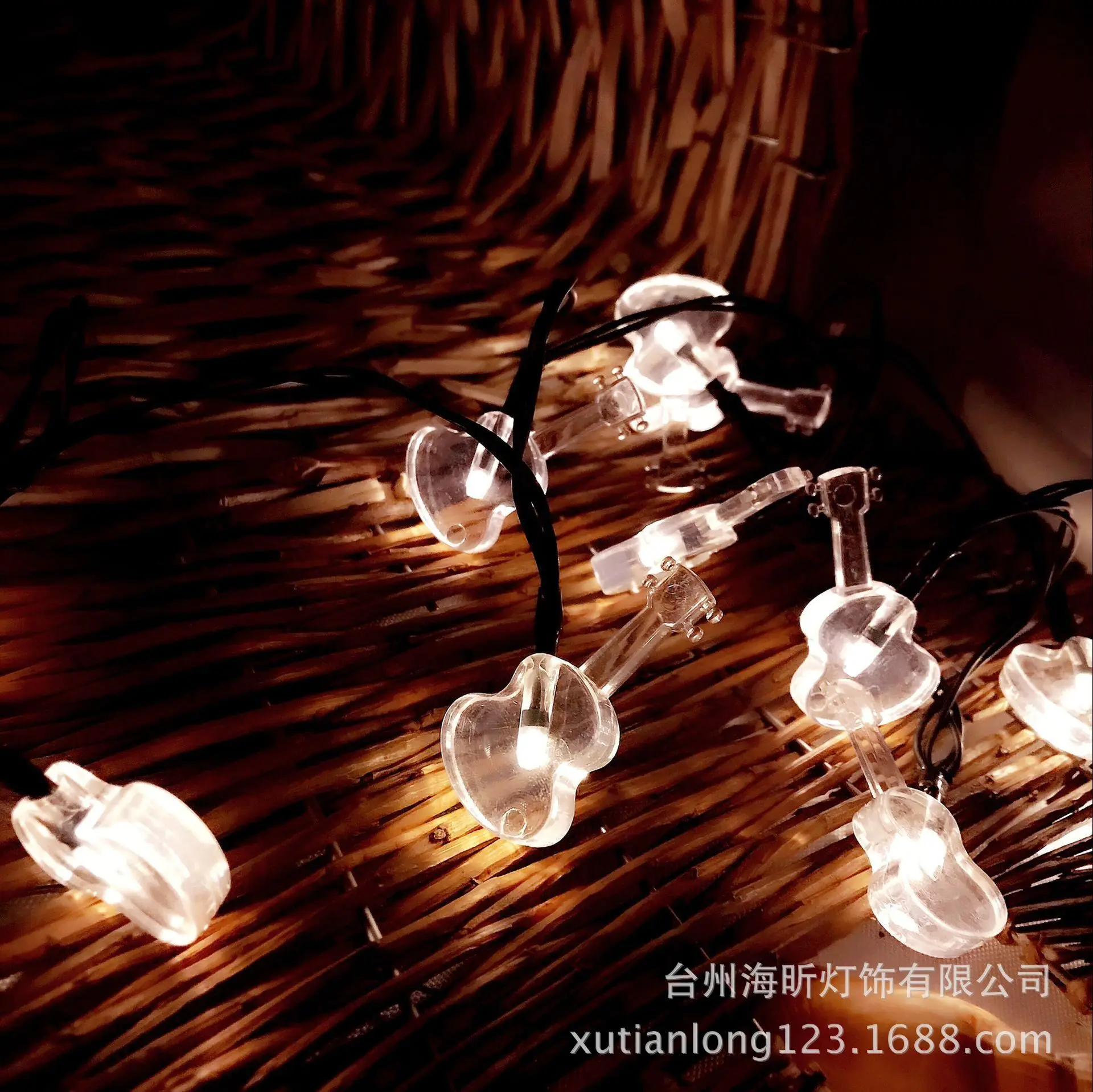 

LED Solar String Lights Outdoor Waterproof Violin Stars Colorful Lights Lighting Chain Holiday Party Creative Decorative Lights