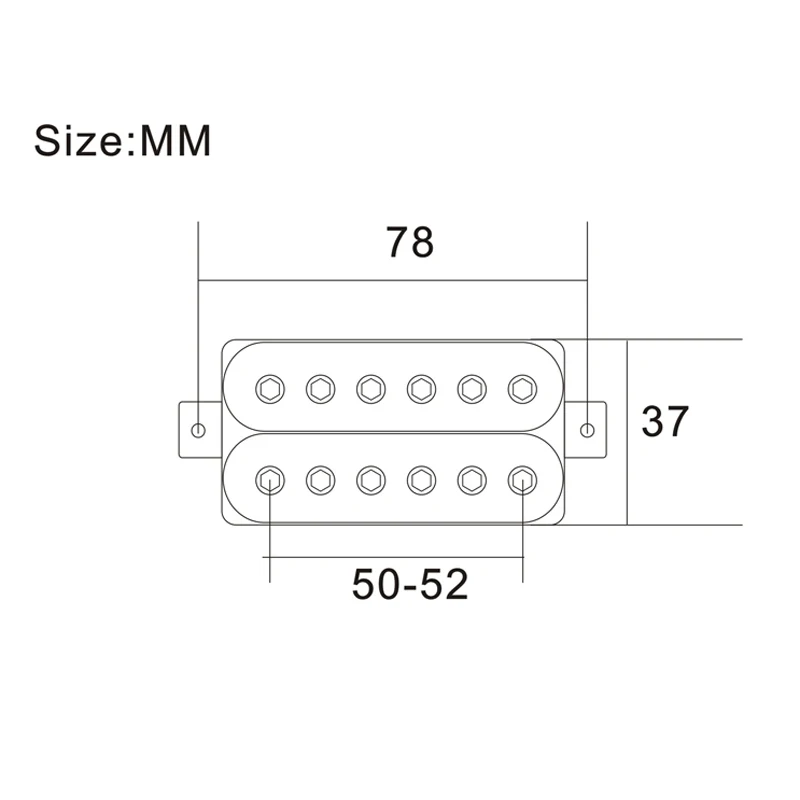 1 шт. электрическая гитара с двойной катушкой Humbucker звукосниматель
