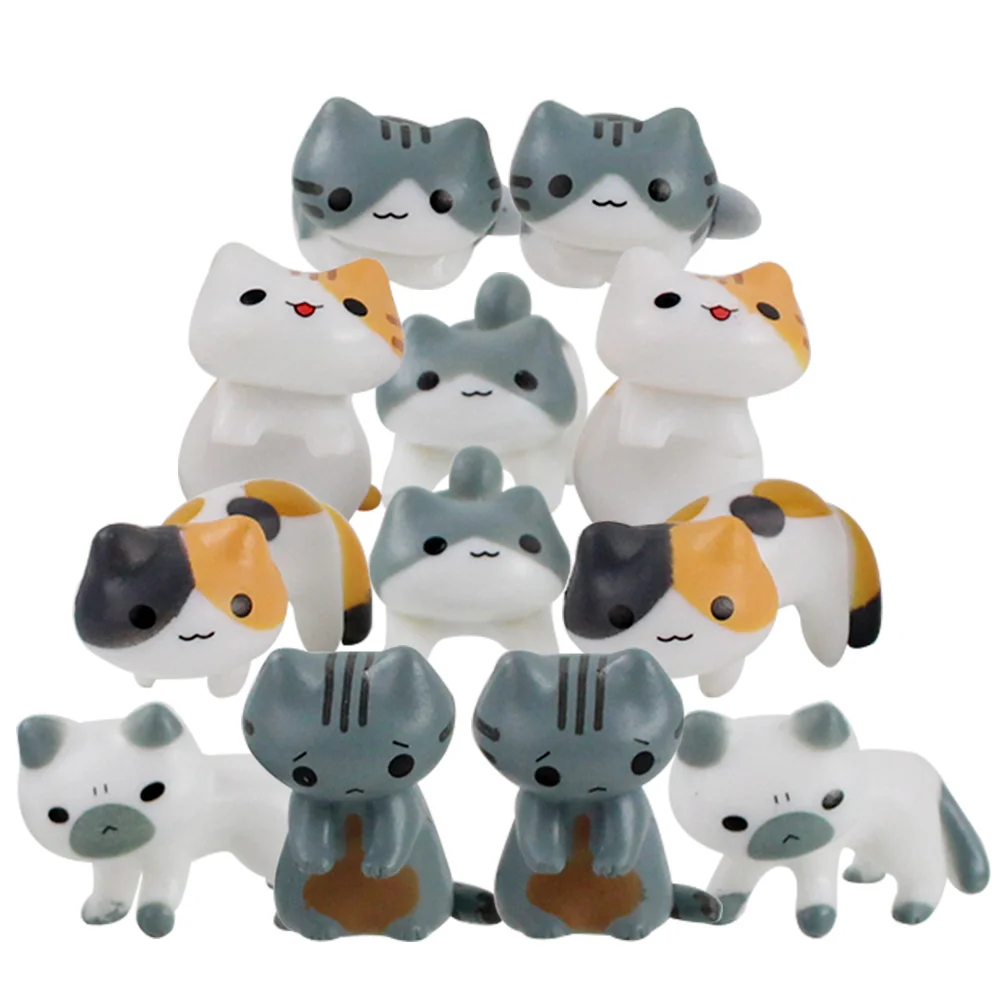 12 шт./компл. Неко Atsume кошка игрушка Nekono Kyuujitsu 2 Inuno Nichijou щенок собака кукла Мини Kawaii