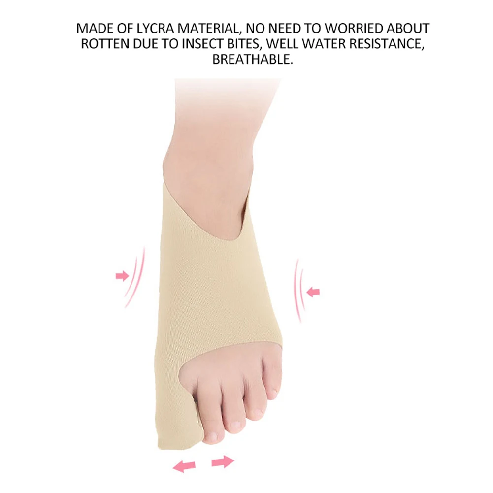 1 пара, защищающая дышащая многоразовая коррекция вальгусной деформации, сепаратор большого пальца, супертонкая повязка для ухода за ногами для мужчин и женщин