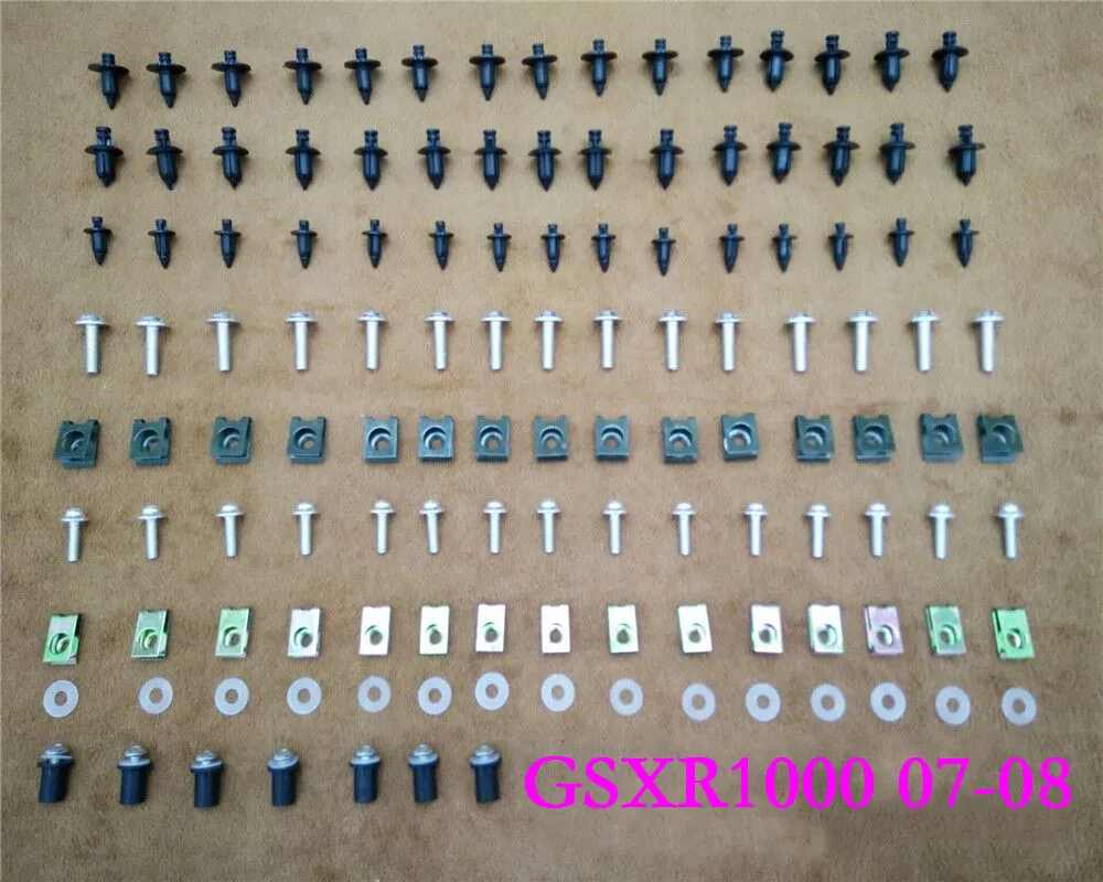 

Fairing Bodywork Kit Bolts Screws For Fit For Suzuki GSXR1000 2007-2008